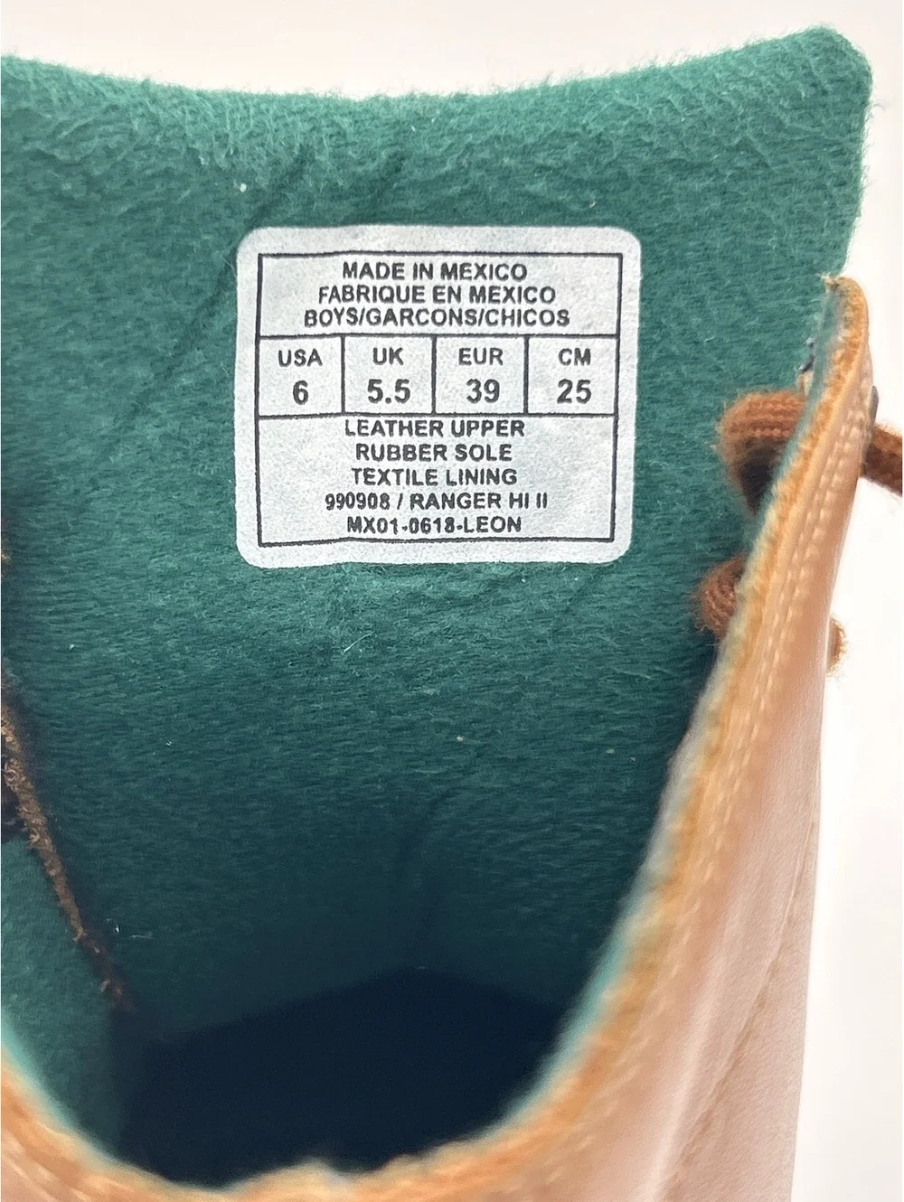 Polo Ralph Lauren Boys' Ranger Hi II Brown Leather Boots Size 6
